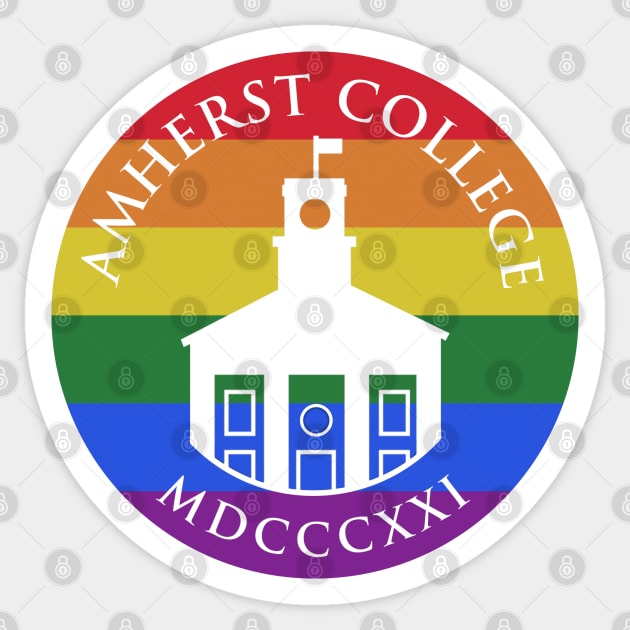 Amherst College Pride Flag Sticker by MiloAndOtis